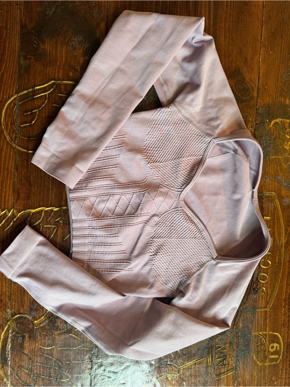 Gymshark Dusty Pink Seamless Long-Sleeve Crop Top
